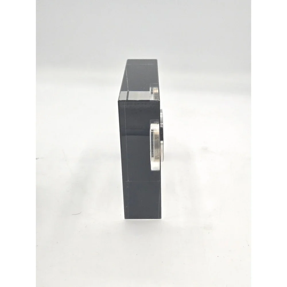 Reed &‎ Barton Modern Crystal/Acrylic Desk Clock (Model 6650-0101)